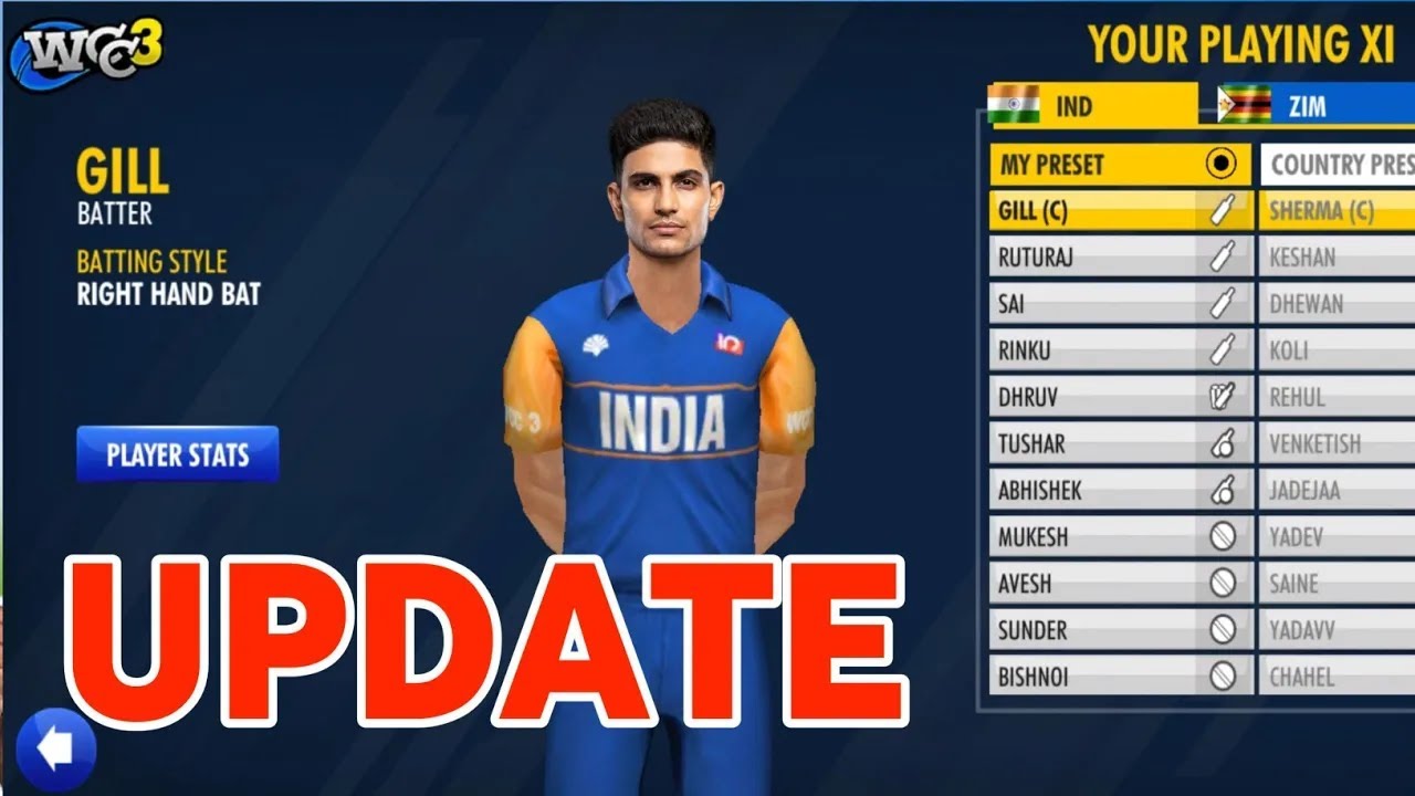 How to update new squads in WCC3 | How to Change Team Squads in Wcc3