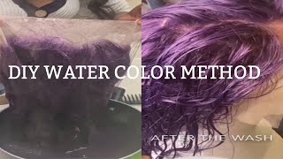HOW TO: DIY WATER COLOR DYING MY WIG| FT AMAZON BLONDE WIG| WITHAMINA