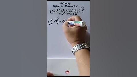 Expand the square of binomial  with fraction