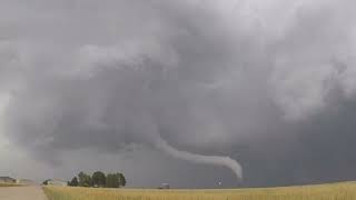 Tornado forms and dies in timelapse.