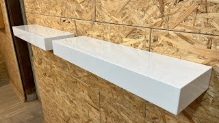Making floating shelves from used chipboards and applying acrylic paint by Celal Ünal 15,121 views 8 months ago 9 minutes, 21 seconds