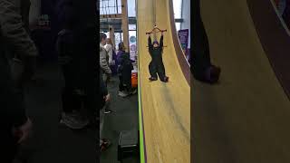 Dougie on the Vertical Drop Slide