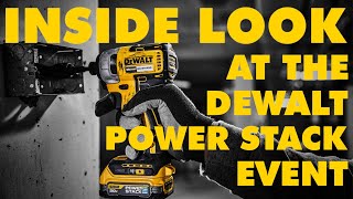 Take a look BEHIND THE SCENES at the DeWALT POWER STACK Battery announcement event