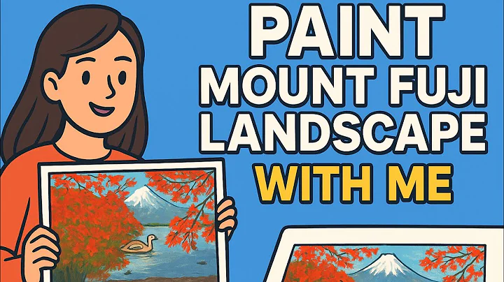 “Relaxing Gouache Painting | Beautiful Mount Fuji Autumn Landscape” #gouachepainting #gouache