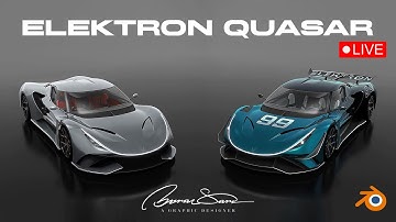Elektron Quasar - Part 1 -  Blender Car Modeling #elektron #quasar