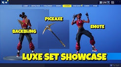 new tier 100 luxe skin set in fortnite free backbling emote pickaxe duration 2 21 - fortnite shogun skin glitch