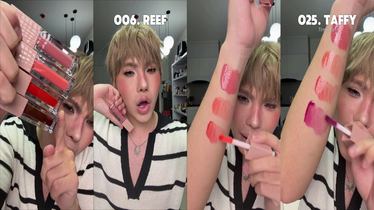 REVIEW SON MAYBELLINE LIFTER GLOSS 4 MÀU MỚI BÓNG MƯỚT NHẸ MÔI