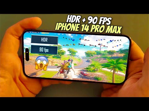 HDR + 90 Fps !! ? IPHONE 14 PRO MAX Gameplay - Pubg Mobile