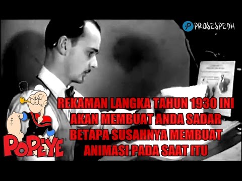 Proses Pembuatan Kartun Popeye 1930 Membuat Animasi Pelaut Youtube Gambar