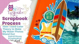 Surf Pool - Kellybell Designs - Shipwreck Fun - Double Page Scrapbook Process - Life in Layouts