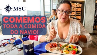 MSC SEAVIEW | COMO É A COMIDA NO CRUZEIRO