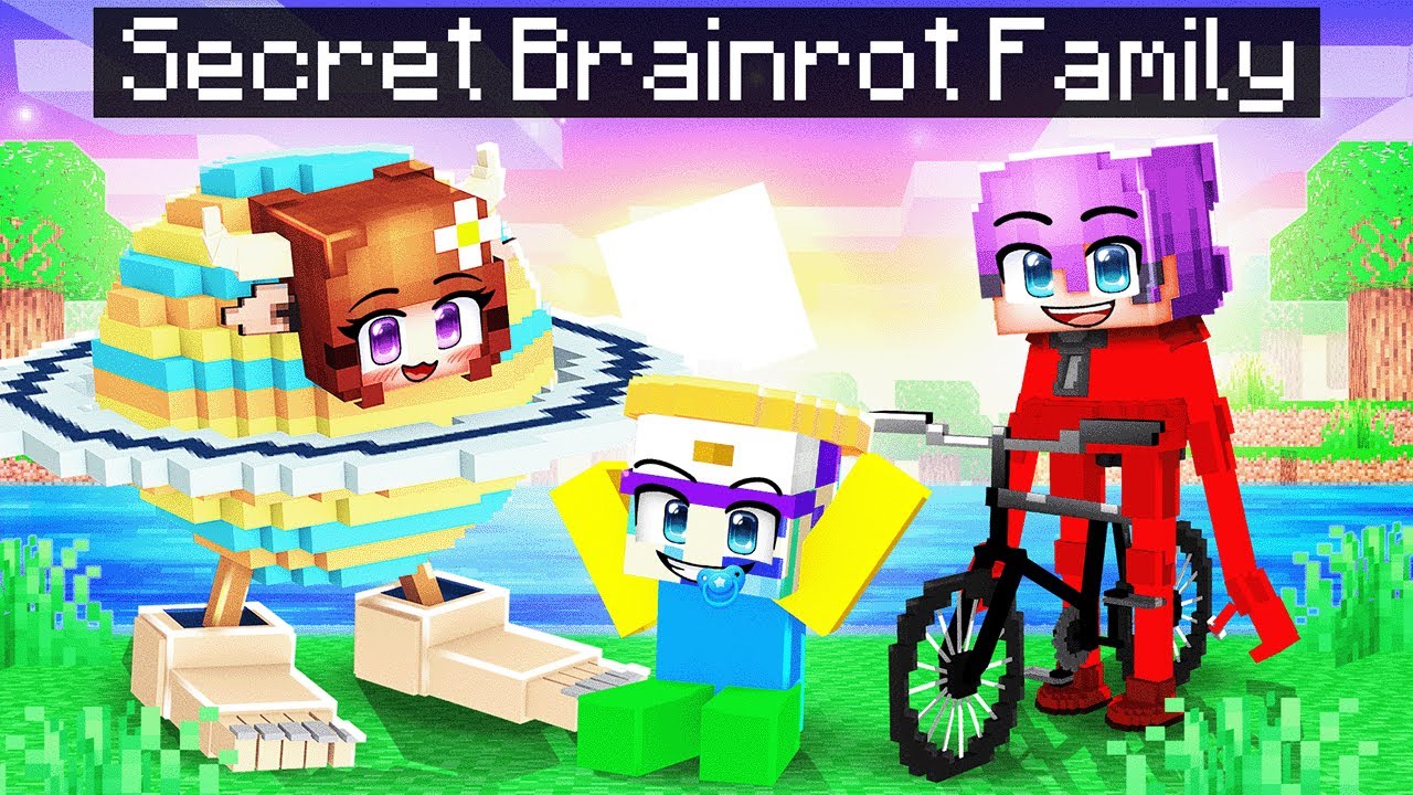 Adopted by SECRET BRAINROT FAMILY In Minecraft!