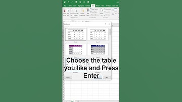How to decorate your table in #microsoft #excel  using #shortcut_keys #Microsoft_and_French_Tutorial