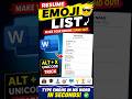 Secret MS Word Resume Emoji Trick 🐶🐸 | Alt + X Unicode | OfficeForAll
