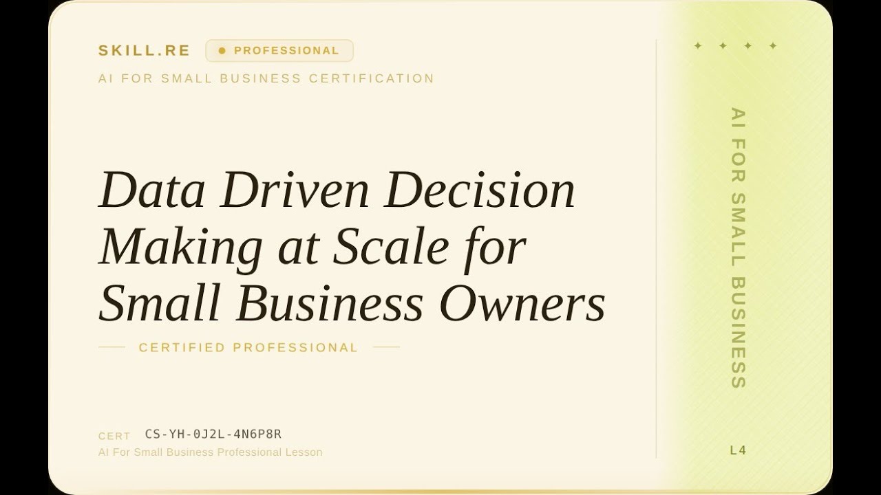 AI for Small Business: Data-Driven Decision Making at Scale for Small ...
