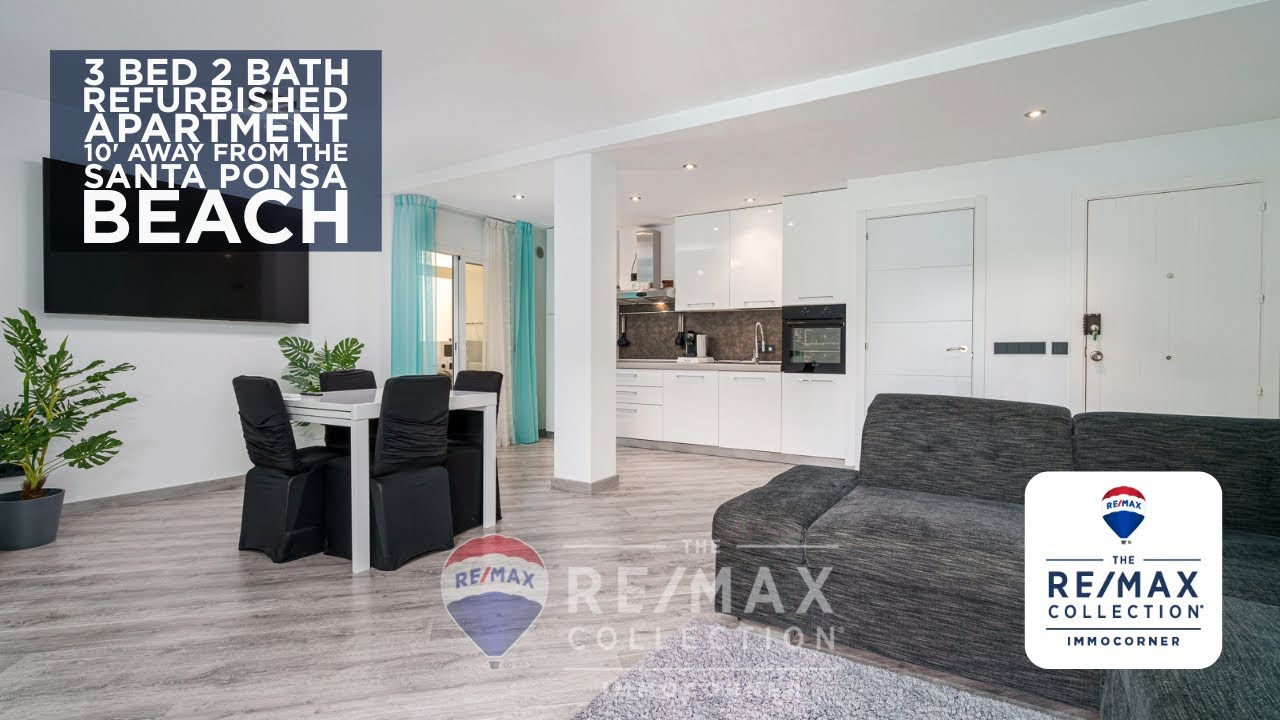 3 bed 2 bath apartment 10' from the beach with terrace and parking ...