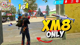 Xm8 Only Challenge In Solo vs Squad 🔥 Red Numbers Dominating Pro Players 🤯 Free Fire