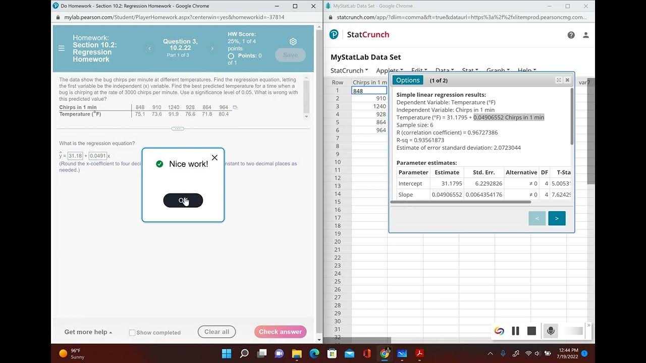 regression-equation-using-statcrunch-example-2-youtube