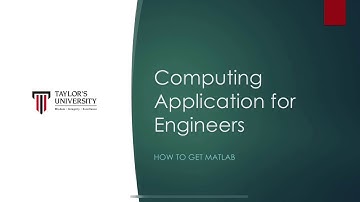 CAE Week 6 - How to get MATLAB