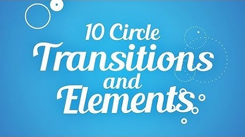 Circle Transitions and Elements ||  free AE template
