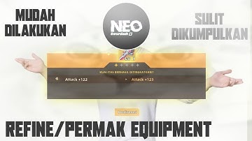 Swordash - Refine/Permak Equipment