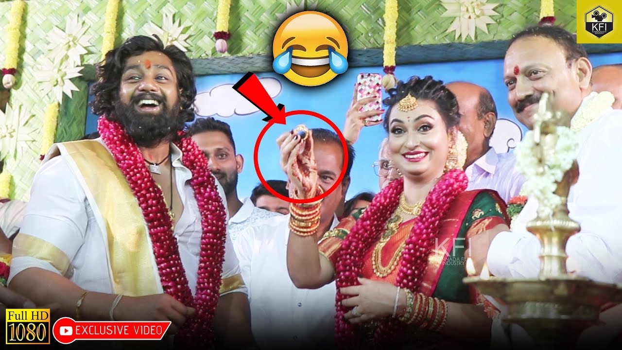 Dhruva Sarja Engagement Funny Moment | Dhruva Sarja Prerana | Druva Sarja Engagement Video