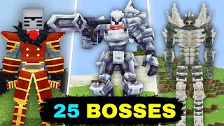 Top 25 Bosses For Minecraft PE (1.20+) || Best bosses mod for mcpe