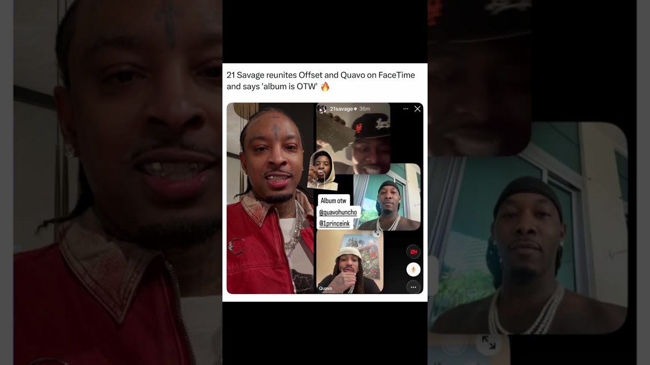 21 Savage воссоединили Quavo и Offset по FaceTime