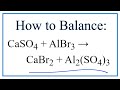 Balancing Chemical Equations and Polyatomic Ions