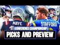 Super Bowl 49 REMATCH!? | Patriots vs Broncos &amp; Rams vs Seahawks Picks and Preview [Full Episode]