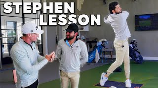 Steve Gets a Lesson From Professional Golf Coach
