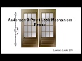 Anderson door lock 3 latching mechanism repair l lueder