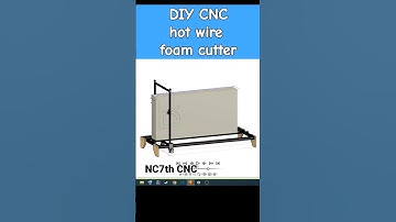 DIY CNC hot wire foam cutter fusion 360​ simulation #cnc #diycnc #diy #fusion360 #foam​ #hotwire​