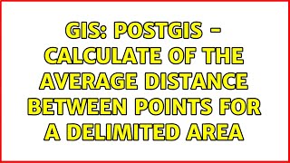 GIS: PostGIS - Calculate of the average distance between points for a delimited area