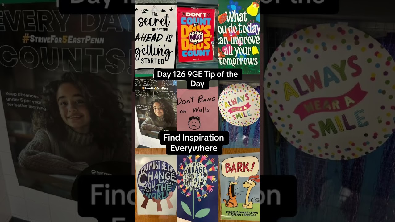 What your favorite #inspirational #teacher poster? #9thgradeexperience