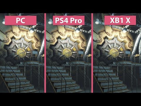 [4K] Fallout 4 – PC Vs. PS4 Pro Vs. Xbox One X Frame Rate Test U0026 Graphics Comparison
