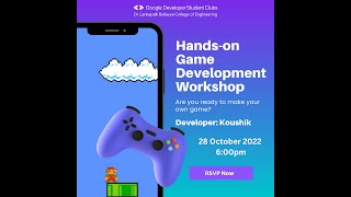 Hands-On Game Development Workshop Part 1/2