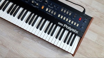 KORG POLYSIX Analog Synthesizer (1982) The Classic 70s String Machine in the Synth. Cinematic Sound