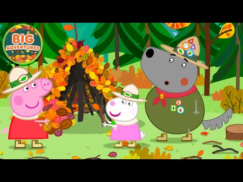Peppa Pig Builds a GIANT Camping Tent 🏕️ | Woodland Club Adventures | Cartoon for Kids | 20 Minutes