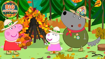 Peppa Pig Builds a GIANT Camping Tent 🏕️ | Woodland Club Adventures | Cartoon for Kids | 20 Minutes
