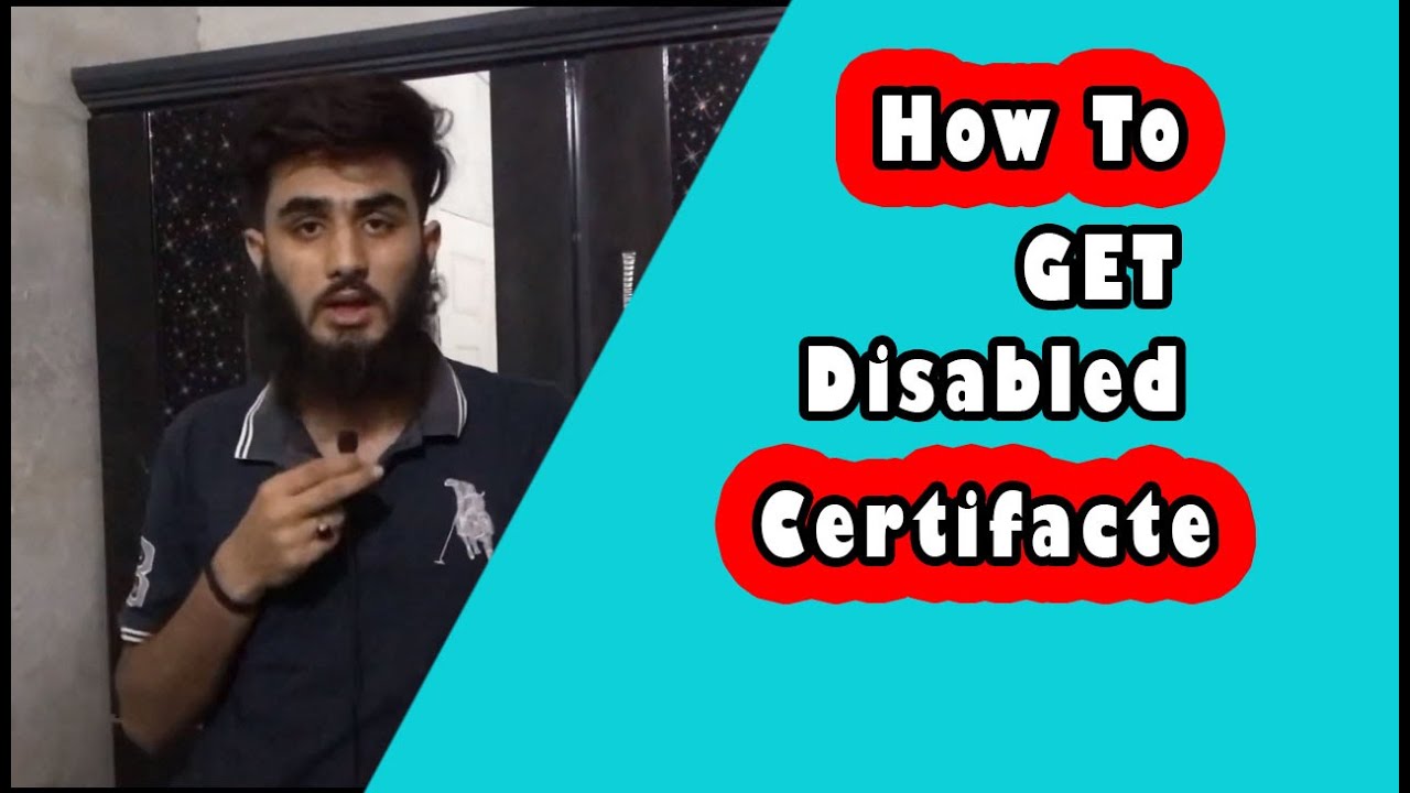 How To Get Disability Certificate In Pakistan YouTube How To Get Disability Certificate In Pakistan YouTube