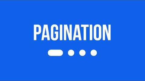Creating pagination with HTML5 and CSS3 | Simple pagination design