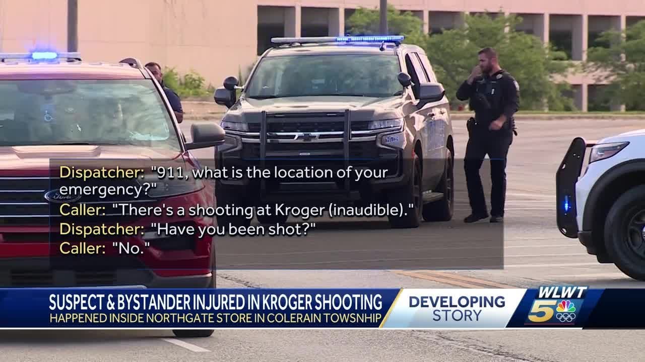 Suspect and bystander injured in Kroger shooting - YouTube