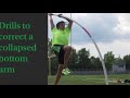 How to correct a flat take off in the pole vault