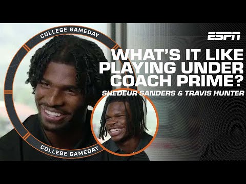 Shedeur Sanders and Travis Hunter discuss playing under Coach Prime 