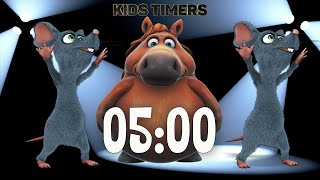 👉 Dancing 5 Minute Classroom Timer for Kids 💃🕺 Fun & Happy Music Countdown ⏳🎶 Movement & Focus Timer