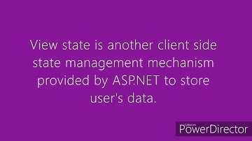 ASP.NET - STATE MANAGEMENT Part2 -  VIEWSTATE - Nithiyapriya Pasavaraj.