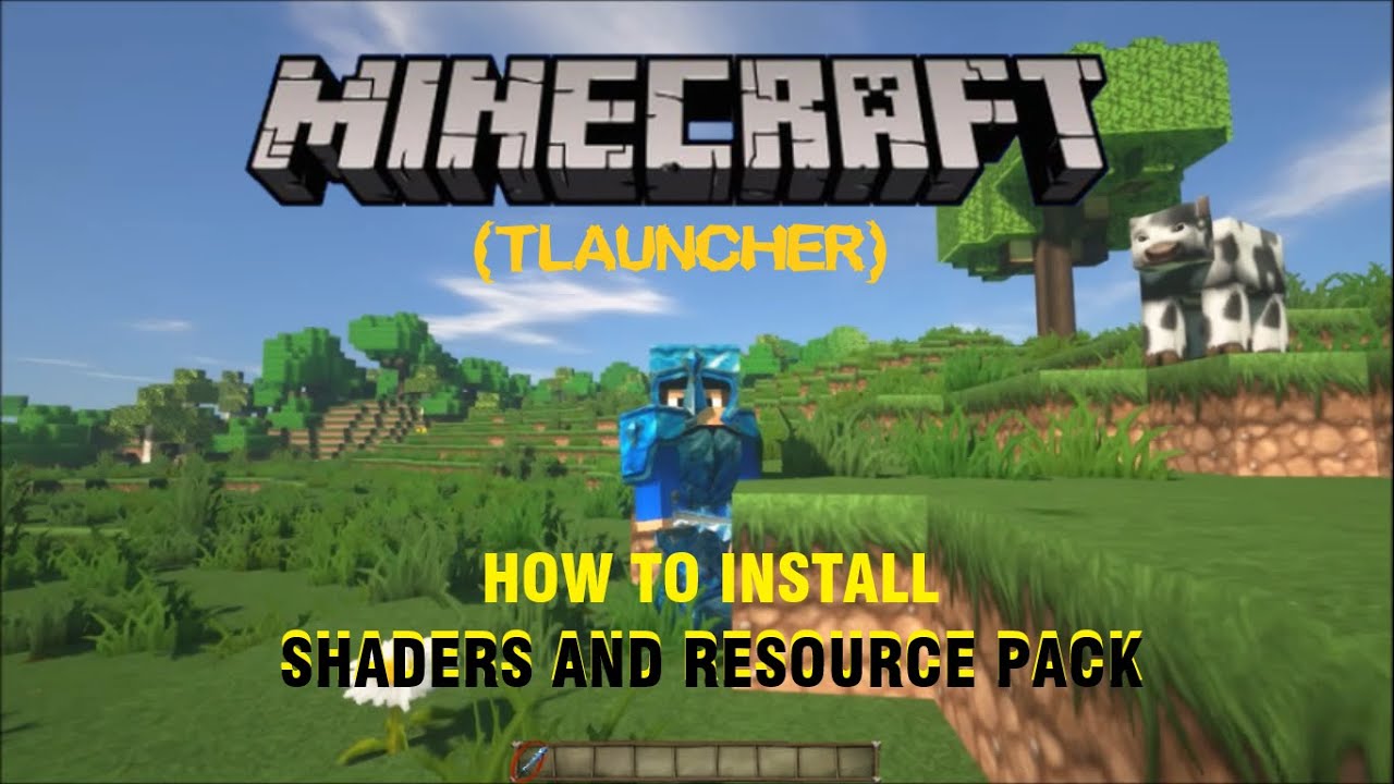 How to Install SHADERS and RESOURCE PACK in Minecraft Free/Cracked