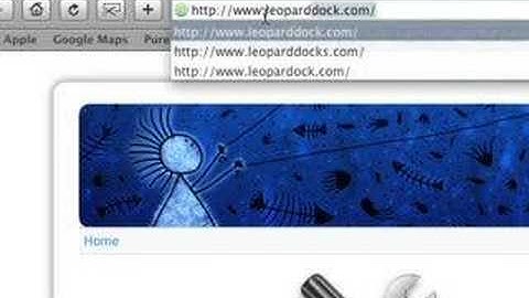 using pimpmydock to customize the leopard dock