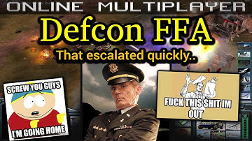 Defcon FFA - Laser General - Pro Rules | C&C Generals Zero Hour | No Commentary
